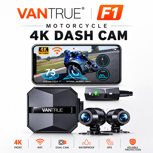 Vantrue motorcycle - vantrue, f1